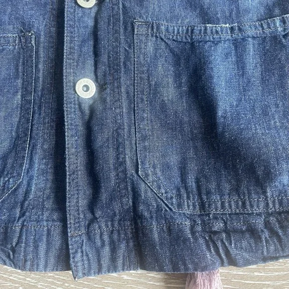 Denim & Supply Tie Dye Blazer Medium Jean Jacket Lightweight Ralph Lauren - Picture 4 of 8